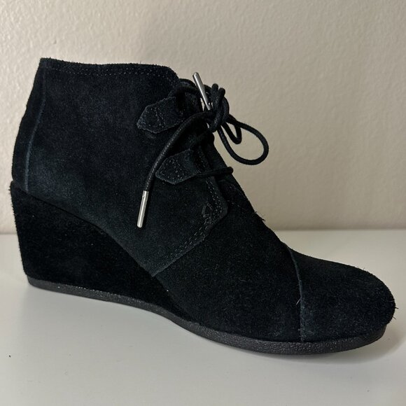 Toms Desert Wedge Size 9.5 Black - Picture 5 of 8